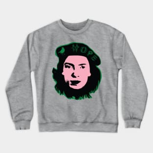 HOPE is the Thing With Feathers Emily Dickinson Che Guevara Pop art design Dark Lime Green  Version Crewneck Sweatshirt